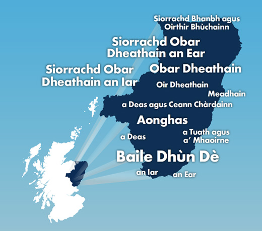 central region constituencies on map