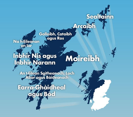 highlands region constituencies on map